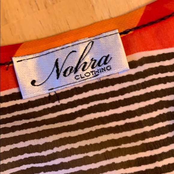 Nohra Clothing Sheer Multi Colored Blouse - Picture 4 of 5